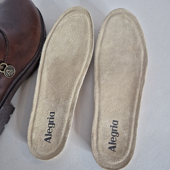 Alegria Women's Rorie Java Leather Ankle Bootie w/ Double Zipper - Size 9 / 39 - Picture 11 of 15